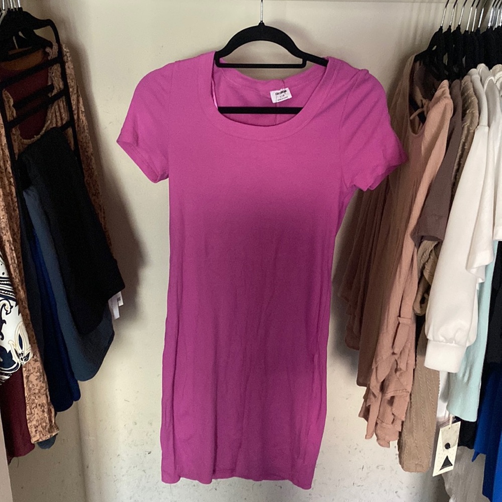 Pink tshirt dress